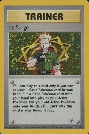 Lt. Surge Holo 17/132 - Gym Heroes