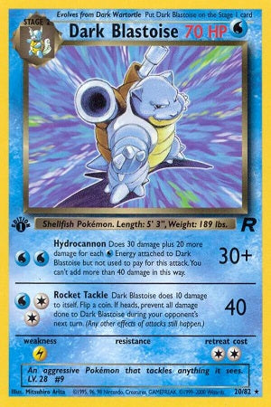 Dark Blastoise 20/82 - Team Rocket