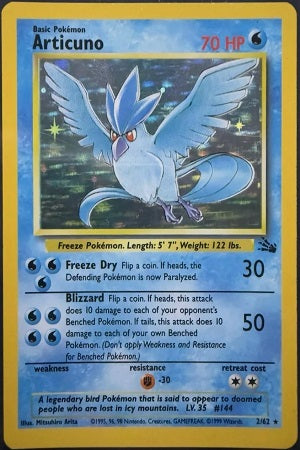 Articuno Holo 2/62 - Fossil