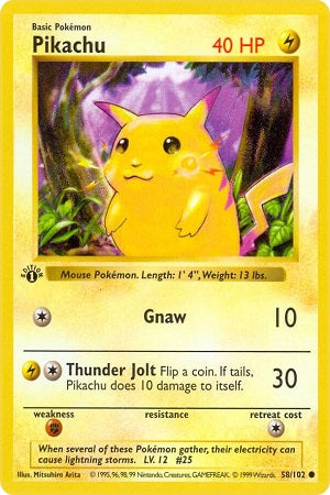 Pikachu 58/102 - Base Set