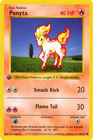 Ponyta 60/102 - Base Set