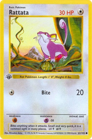 Rattata 61/102 - Base Set