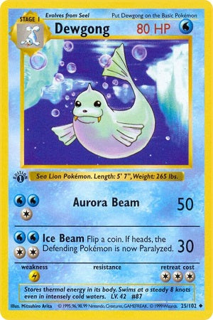 Dewgong 25/102 - Base Set