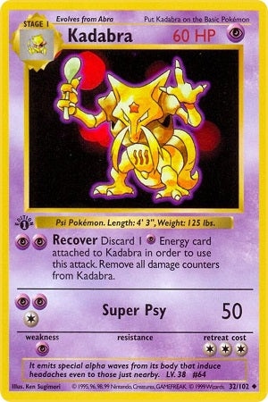 Kadabra 32/102 - Base Set