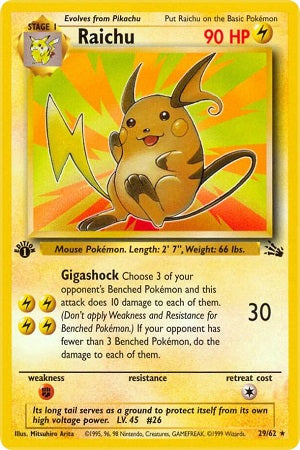 Raichu 29/62 - Fossil