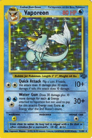 Vaporeon Holo 12/64 - Jungle