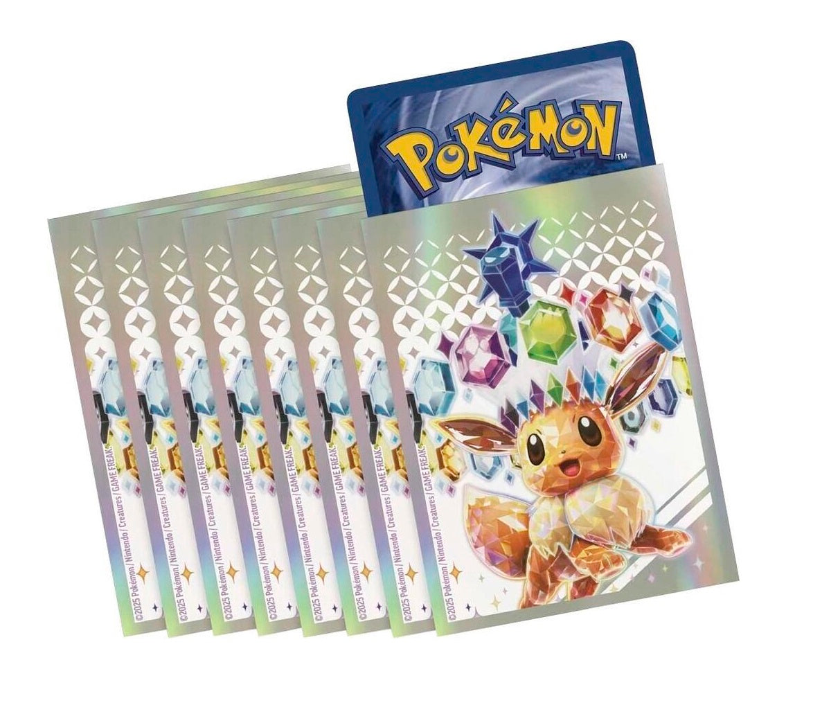 Pokemon TCG: Prismatic Evolutions Elite Trainer Box Card Sleeves - Eevee (65 Pack)