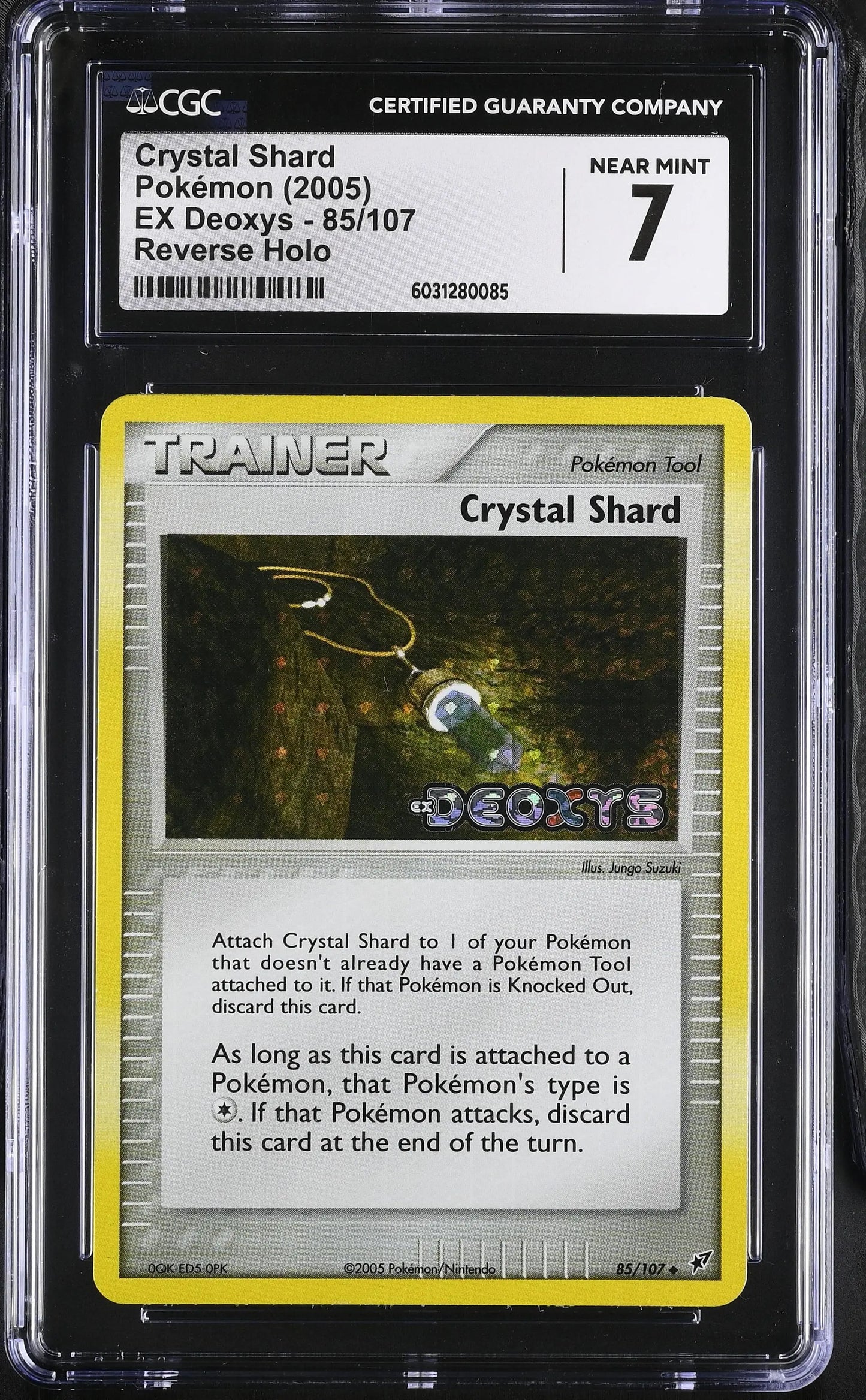 Crystal Shard EX Deoxys Reverse Holo #85 CGC 7