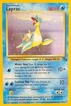 Lapras Holo 10/62 - Fossil