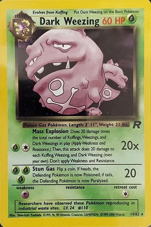 Dark Weezing Holo 14/82 - Team Rocket