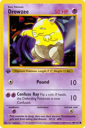 Drowzee 49/102 - Base Set
