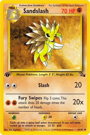 Sandslash 41/62 - Fossil
