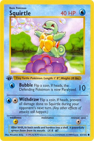Squirtle 53/102 - Base Set