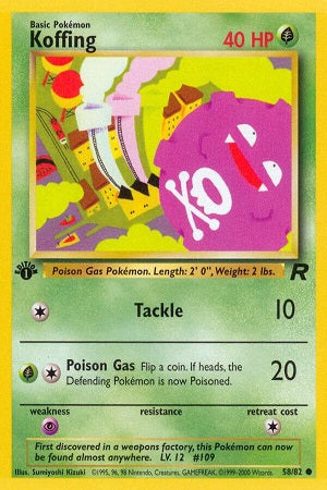 Koffing 58/82 - Team Rocket