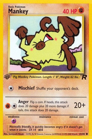 Mankey 61/82 - Team Rocket