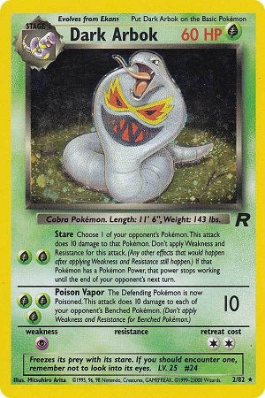 Dark Arbok Holo 2/82 - Team Rocket