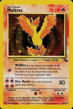 Moltres Holo 12/62 - Fossil