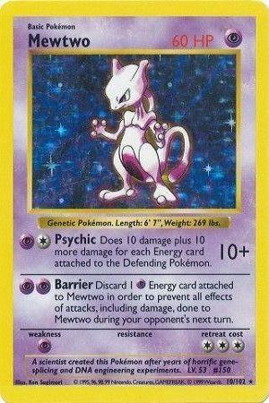 Mewtwo Holo 10/102 - Base Set
