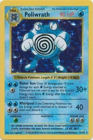 Poliwrath Holo 13/102 - Base Set