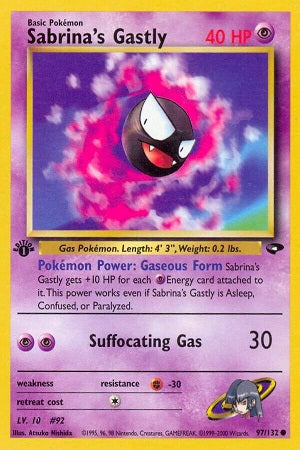 Sabrina's Gastly 97/132 - Gym Challenge