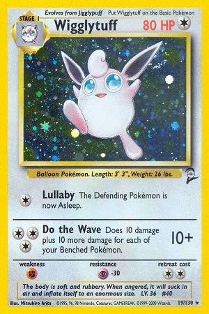 Wigglytuff Holo 19/130 - Base Set 2