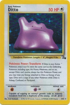 Ditto Holo 3/62 - Fossil
