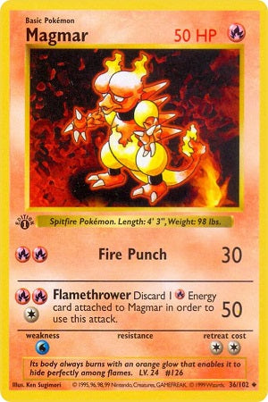Magmar 36/102 - Base Set