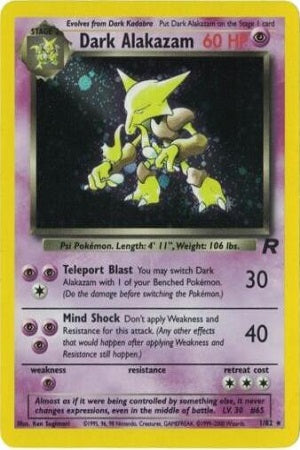 Dark Alakazam Holo 1/82 - Team Rocket
