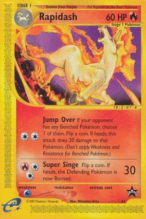 Rapidash #51 - Wizards Black Star Promo
