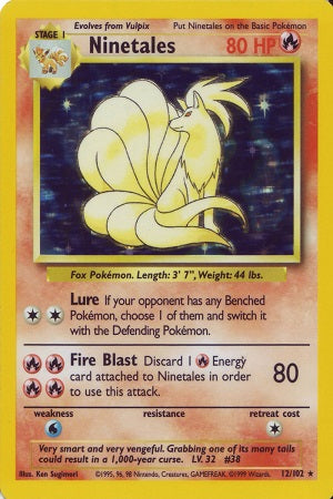 Ninetales Holo 12/102 - Base Set