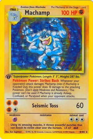 Machamp Holo 8/102 - Base Set