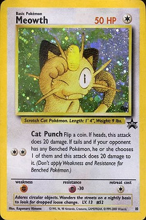 Meowth #10 - Wizards Black Star Promo