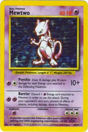 Mewtwo Holo 10/102 - Base Set