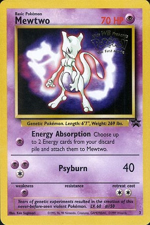 Mewtwo #3 - Wizards Black Star Promo