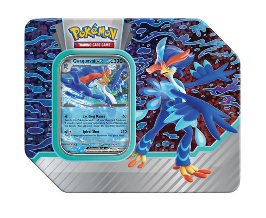 Pokemon Paldea Partners Quaquaval ex Tin