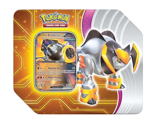 Pokemon Paradox Destinies Iron Boulder ex Tin
