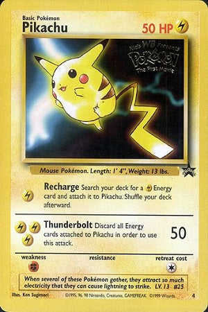 Pikachu #4 - Wizards Black Star Promo