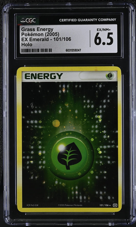 Grass Energy EX Emberald Holo #101 CGC 6.5