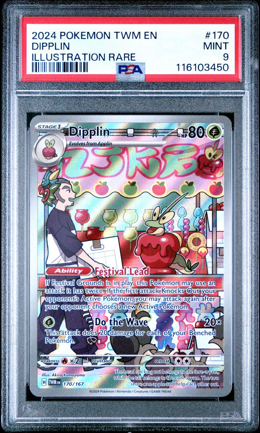 Dipplin Illustration Rare Twilight Masquerade #170 PSA 9