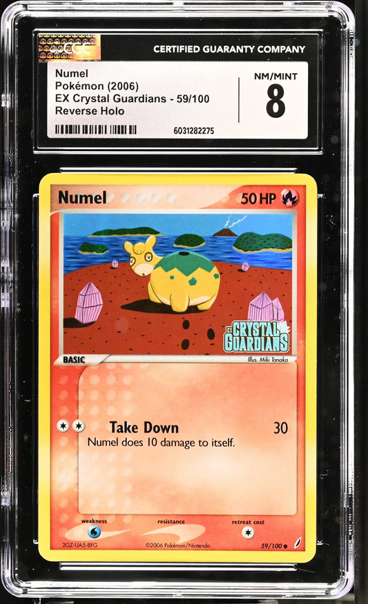 Numel EX Crystal Guardians Reverse Holo #59 CGC 8