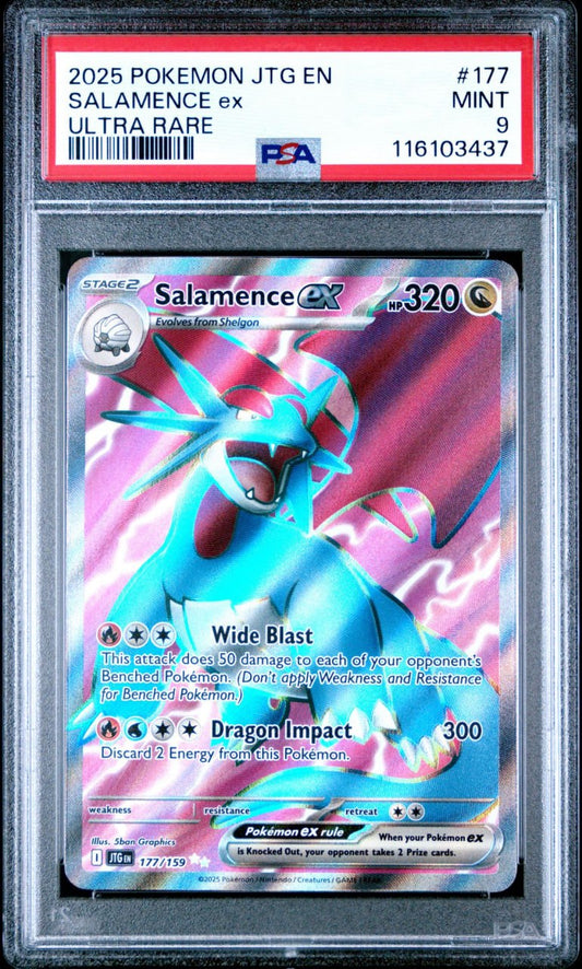 Salamence ex Ultra Rare Journey Together #177 PSA 9